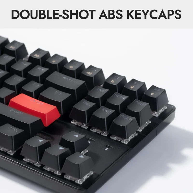 Keychron Lemokey X1 QMK/VIA Red Backlight TKL Wired Mechanical Gaming Keyboard (Brown Switch) (X1-A3)
