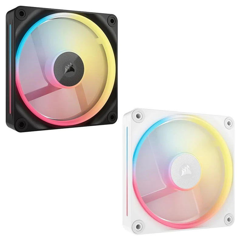 Corsair iCue Link LX120-R RGB 120mm PWM Reverse Single Expansion Fan Kit (Black, White)
