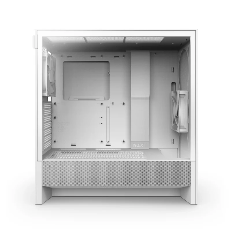 NZXT H5 Flow Compact ATX Mid-Tower Airflow Case (Black, White) (CC-H52FB-01, CC-H52FW-01)