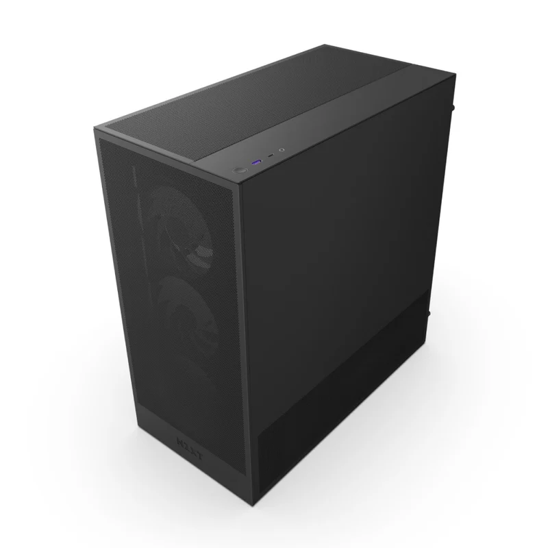 NZXT H5 Flow RGB (2024) Compact ATX Mid-Tower Airflow Case with RGB Fans (Black, White) (CC-H52FB-R1, CC-H52FW-R1)