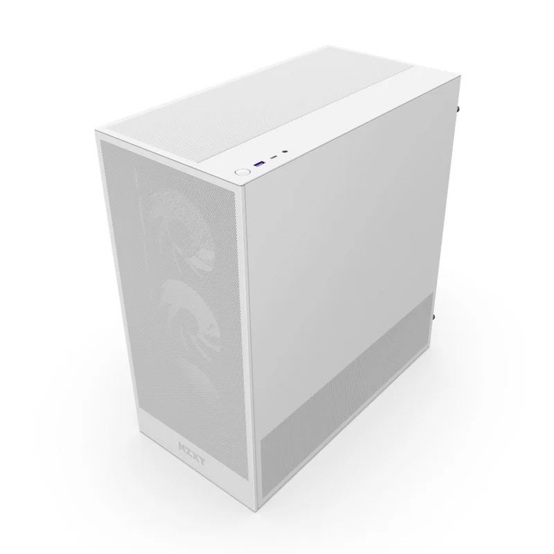 NZXT H5 Flow RGB (2024) Compact ATX Mid-Tower Airflow Case with RGB Fans (Black, White) (CC-H52FB-R1, CC-H52FW-R1)