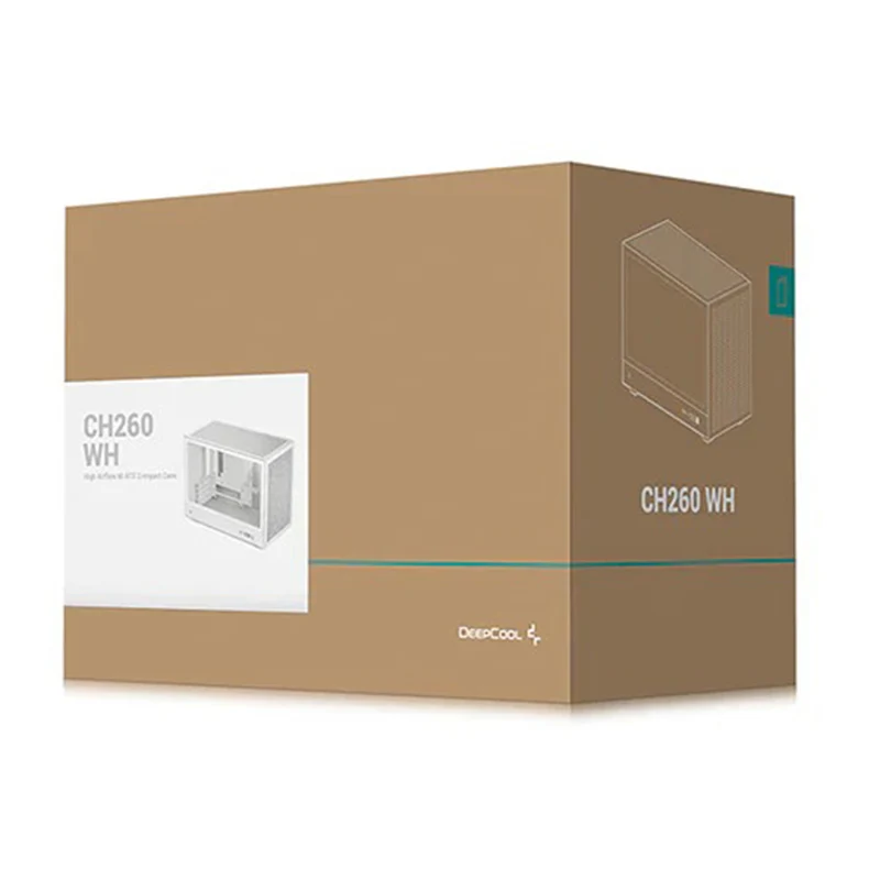 Deepcool CH260 High Airflow Mesh Panels M-ATX Compact Case (Black, White) (R-CH260-BKNGM0-G-1, R-CH260-WHNGM0-G-1)