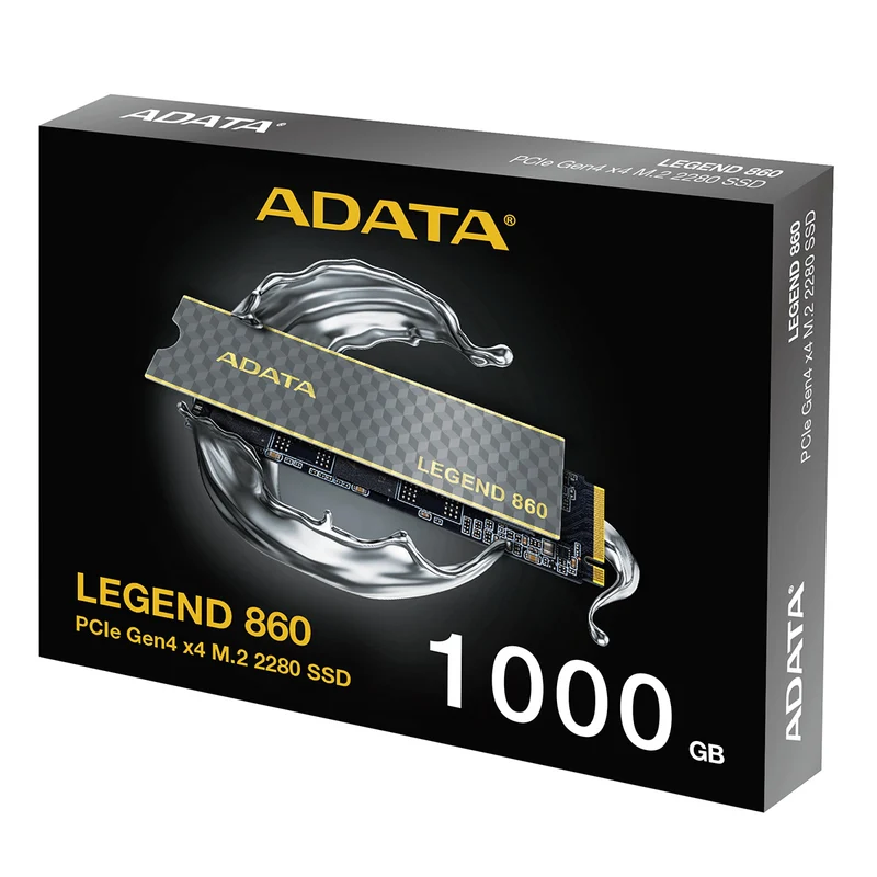 Adata Legend 860 PCIe Gen4 x4 M.2 2280 Internal SSD ( 1TB, 2TB), (SLEG-860-1000GCS, SLEG-860-2000GCS)