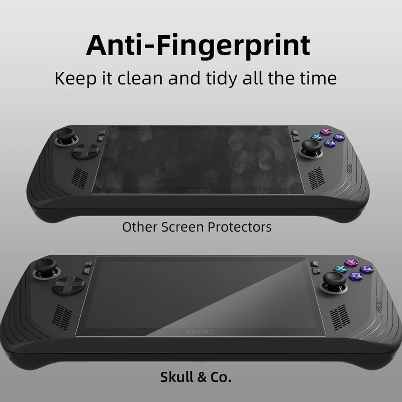 Skull & Co. Tempered Glass Screen Protector 9H Hardness / 2.5D Curved Edge with Positioner for ROG Ally X (ALSP2-P-G)
