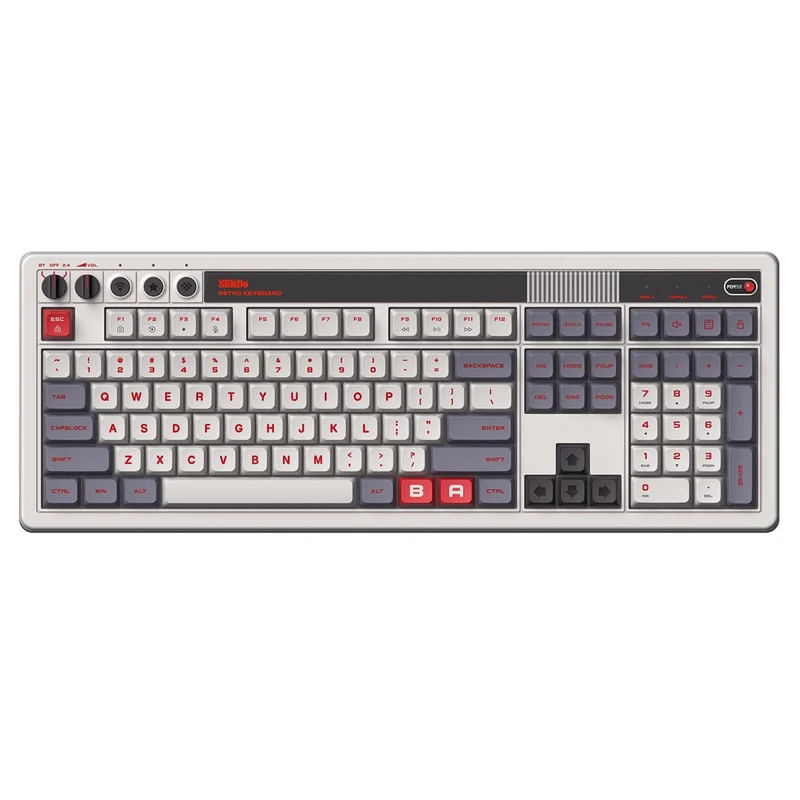 8Bitdo Retro 108 Mechanical Keyboard (Fami Edition, N Edition) (85HC)