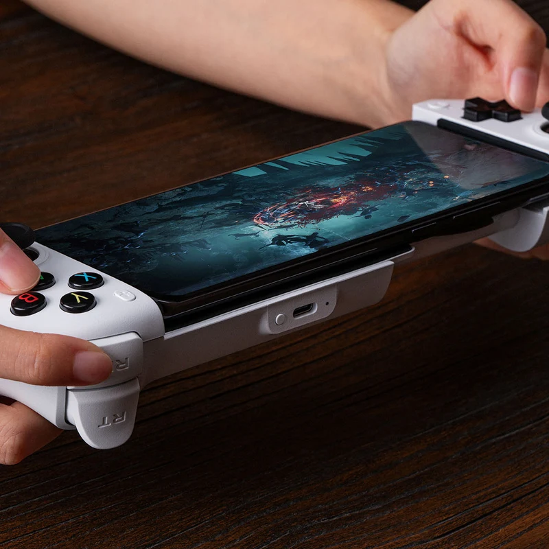 8Bitdo Ultimate Mobile Gaming Controller for Android (Black, White) (80LB)
