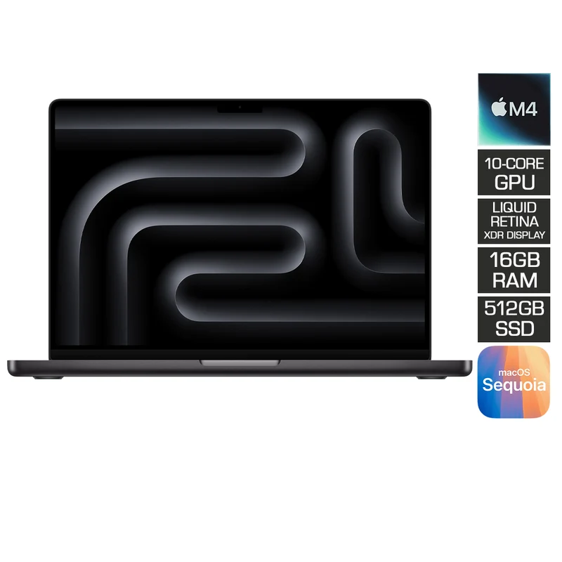 MacBook Pro 14” (MW2U3PP/A) (Space Black) | M4 Chip | 10-core CPU | 10-core GPU | 16GB RAM | 512GB SSD