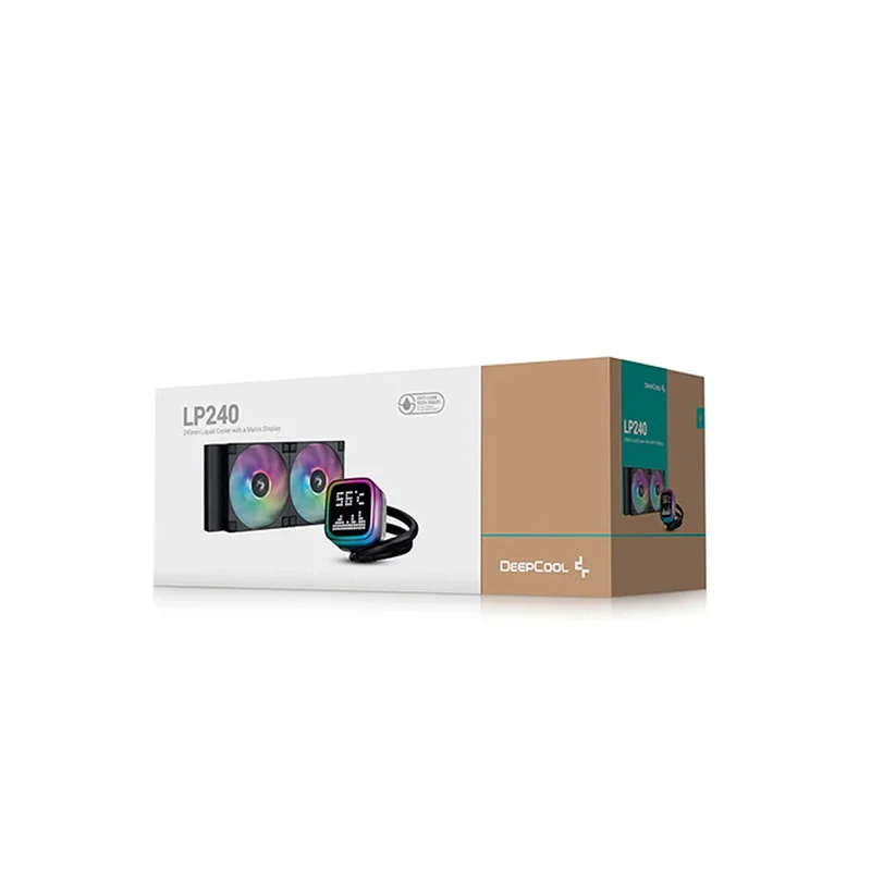 DeepCool LP240 PRO 240MM ARGB with Matrix Display Liquid Cooler Black (R-LP240-BKMSNC-G-1)
