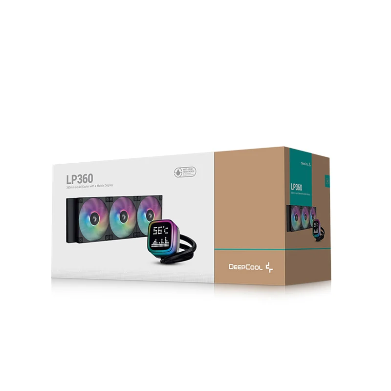 DeepCool LP360 PRO 360MM ARGB with Matrix Display Liquid Cooler Black (R-LP360-BKMSNC-G-1)