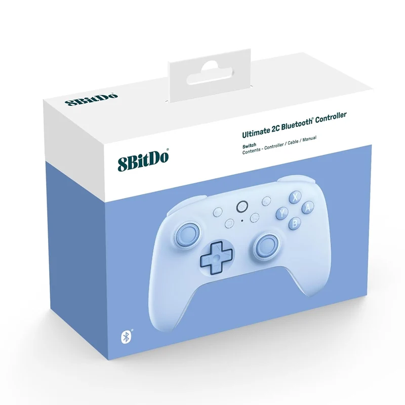 8Bitdo Ultimate 2C Bluetooth Controller For Switch (80NC) (Blue, Pink)