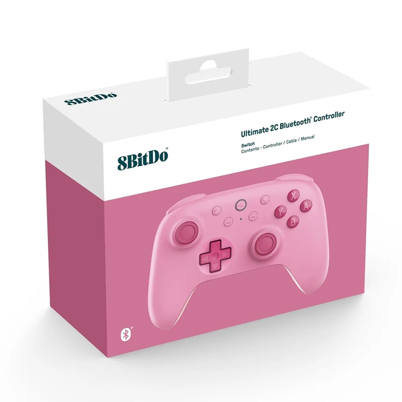 8Bitdo Ultimate 2C Bluetooth Controller For Switch (80NC) (Blue, Pink)