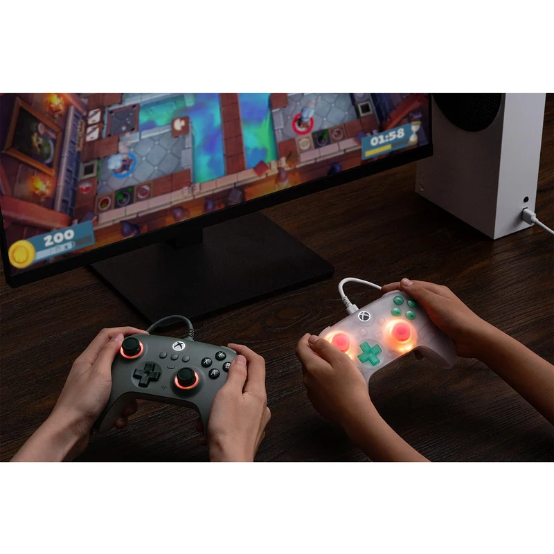 8Bitdo Ultimate Mini Wired Controller for Xbox (82CC) (Translucent Green, Translucent Pink, Translucent White)