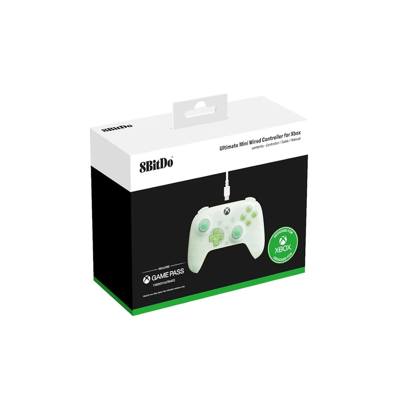 8Bitdo Ultimate Mini Wired Controller for Xbox (82CC) (Translucent Green, Translucent Pink, Translucent White)