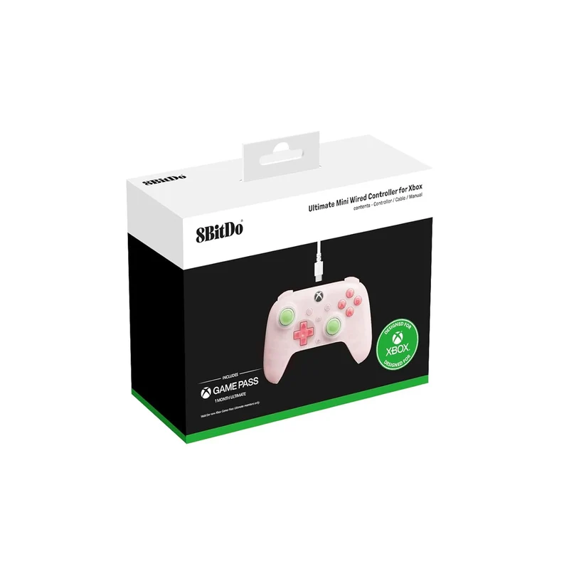 8Bitdo Ultimate Mini Wired Controller for Xbox (82CC) (Translucent Green, Translucent Pink, Translucent White)