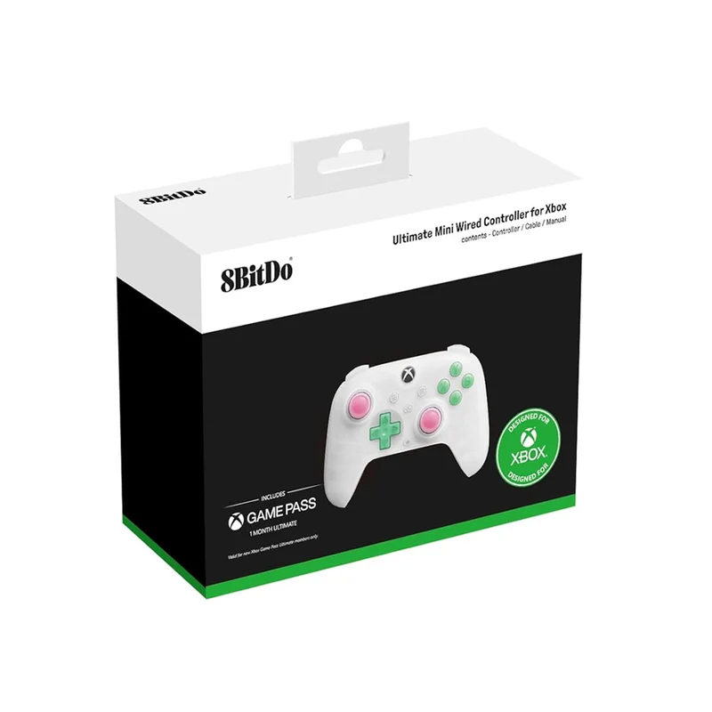 8Bitdo Ultimate Mini Wired Controller for Xbox (82CC) (Translucent Green, Translucent Pink, Translucent White)