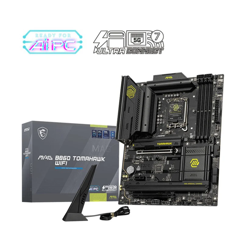 MSI MAG B860 Tomahawk Wi-Fi DDR5 Intel Motherboard