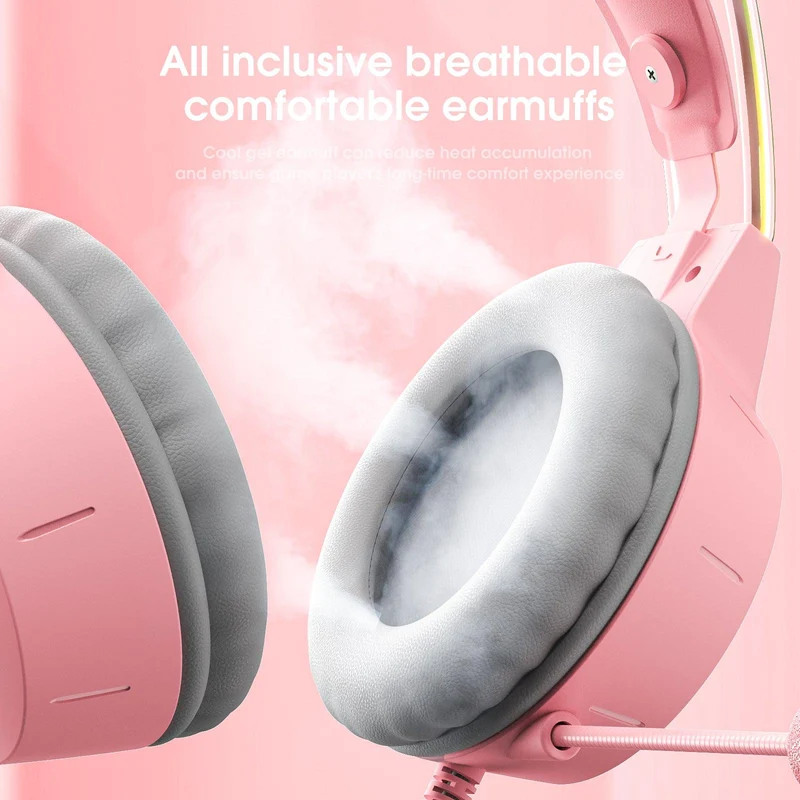 Onikuma X15 Pro Gaming Headset with Noise Cancellation Microphone (Pink Antler, Black Cat, Pink Cat)