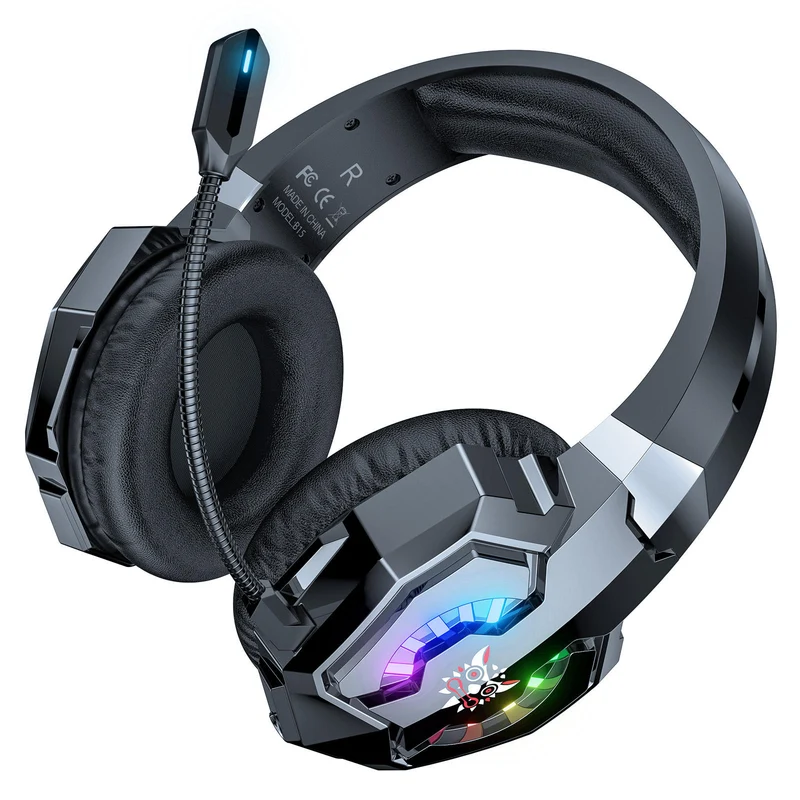 Onikuma B15 RGB Tri-Mode Gaming Headset with Microphone (Black)
