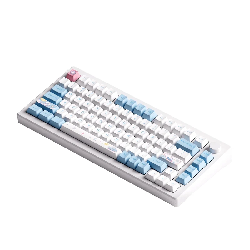 Akko MOD 007 HE PC Wired RGB Hot-Swappable Mechanical Keyboard (Stellar Journey) (Akko Cream Yellow Magnetic Switch)