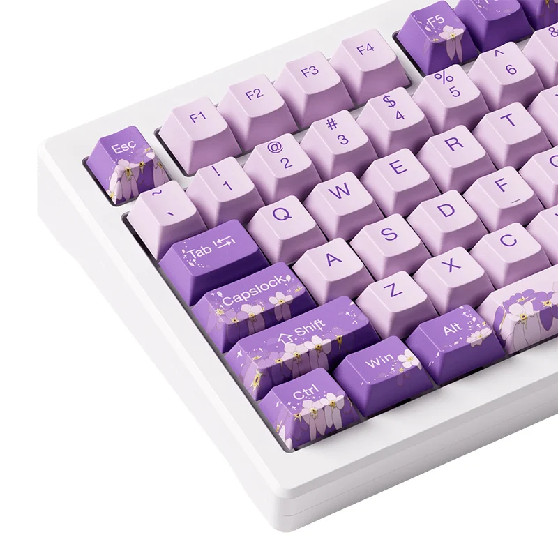 Akko MOD 007 HE PC Wired RGB Hot-Swappable Mechanical Keyboard (Purple Melody) (Akko Cream Yellow Magnetic Switch)