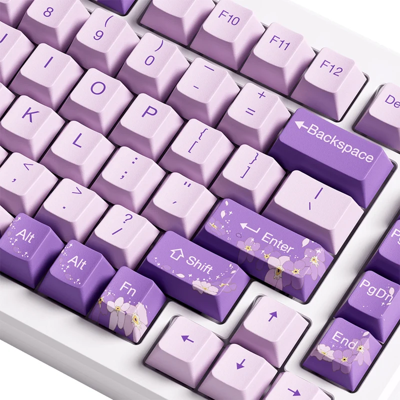 Akko MOD 007 HE PC Wired RGB Hot-Swappable Mechanical Keyboard (Purple Melody) (Akko Cream Yellow Magnetic Switch)