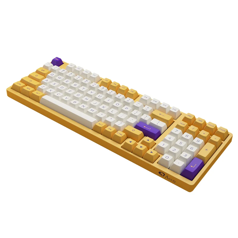 Akko Los Angeles 3098B Plus Tri-Mode RGB Hot-Swappable Mechanical Keyboard (Akko V3 Cream Yellow Pro Switch)