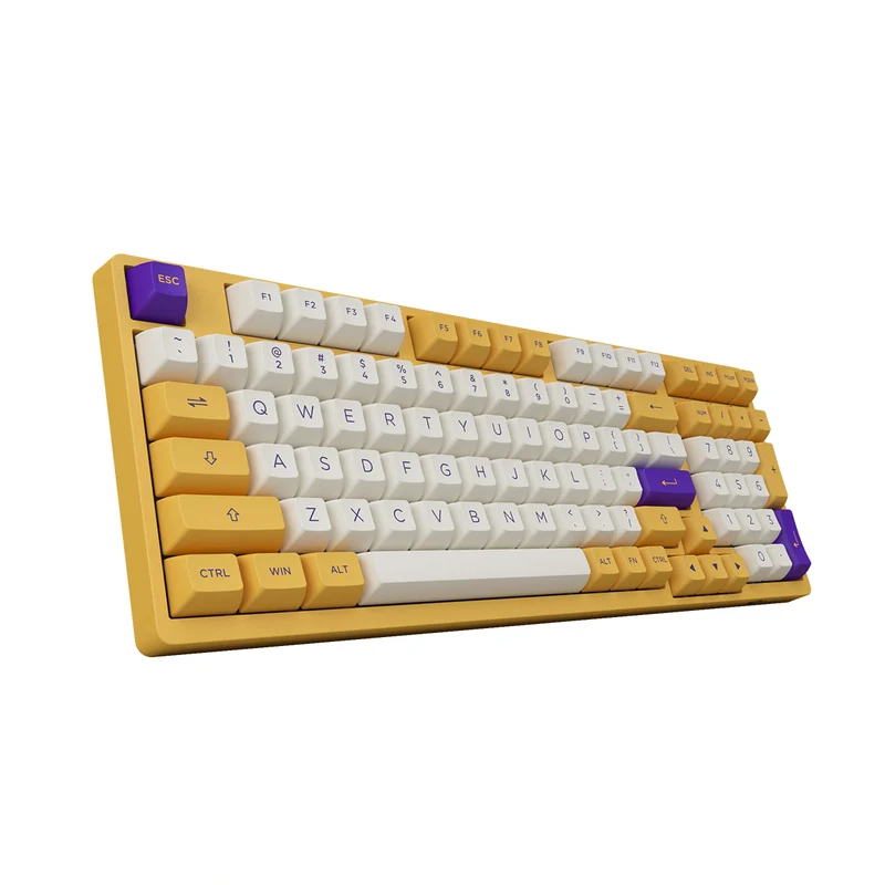 Akko Los Angeles 3098B Plus Tri-Mode RGB Hot-Swappable Mechanical Keyboard (Akko V3 Cream Yellow Pro Switch)