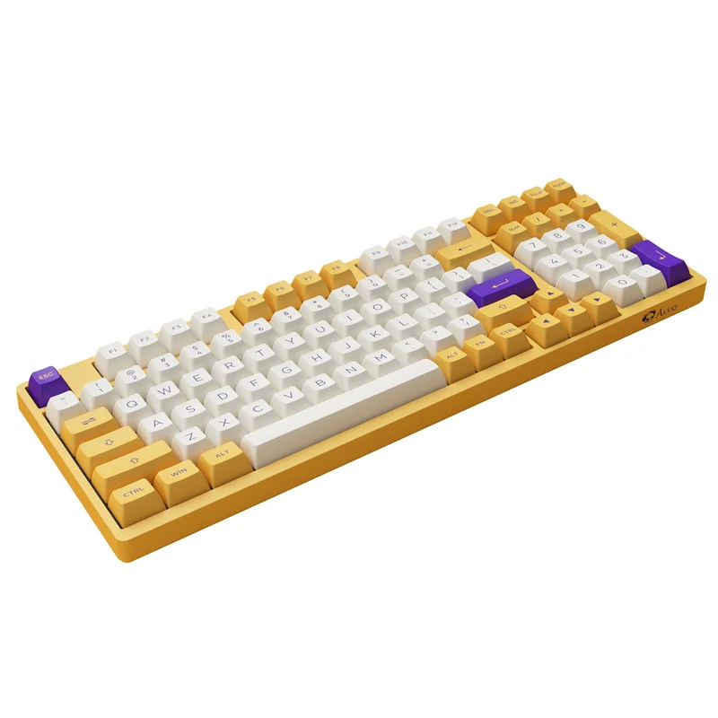 Akko Los Angeles 3098B Plus Tri-Mode RGB Hot-Swappable Mechanical Keyboard (Akko V3 Cream Yellow Pro Switch)