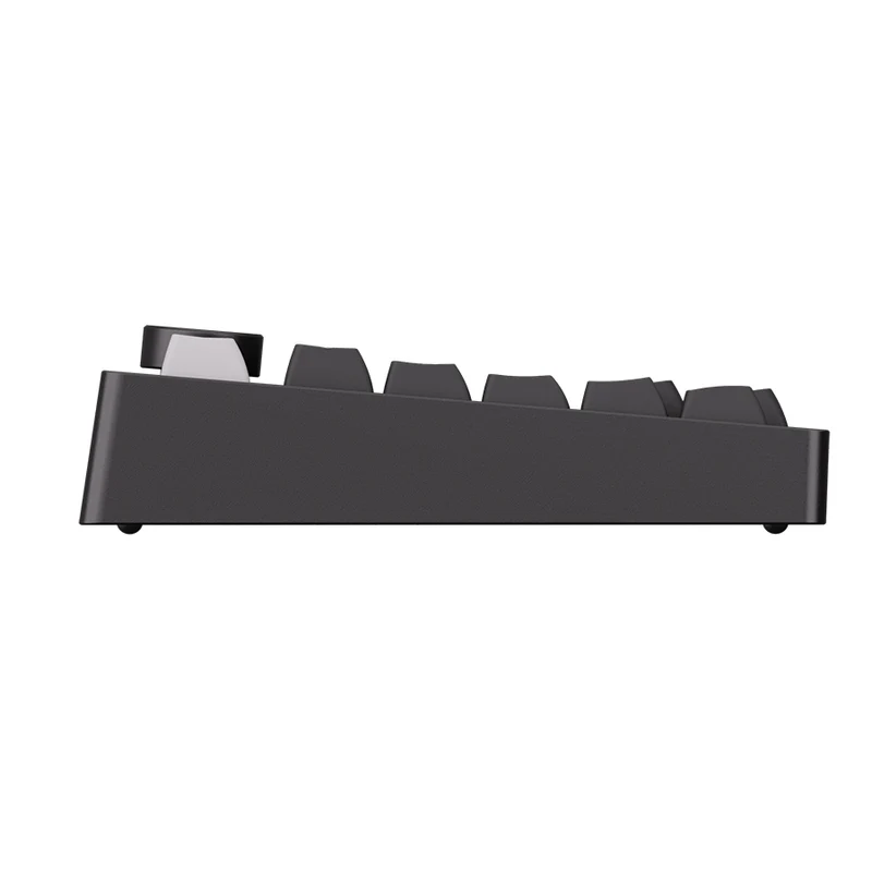 MonsGeek M1 V5 VIA White on Black Aluminum Case Multi-Mode RGB Hot-Swappable Mechanical Keyboard (Akko V3 Piano Pro Switch)
