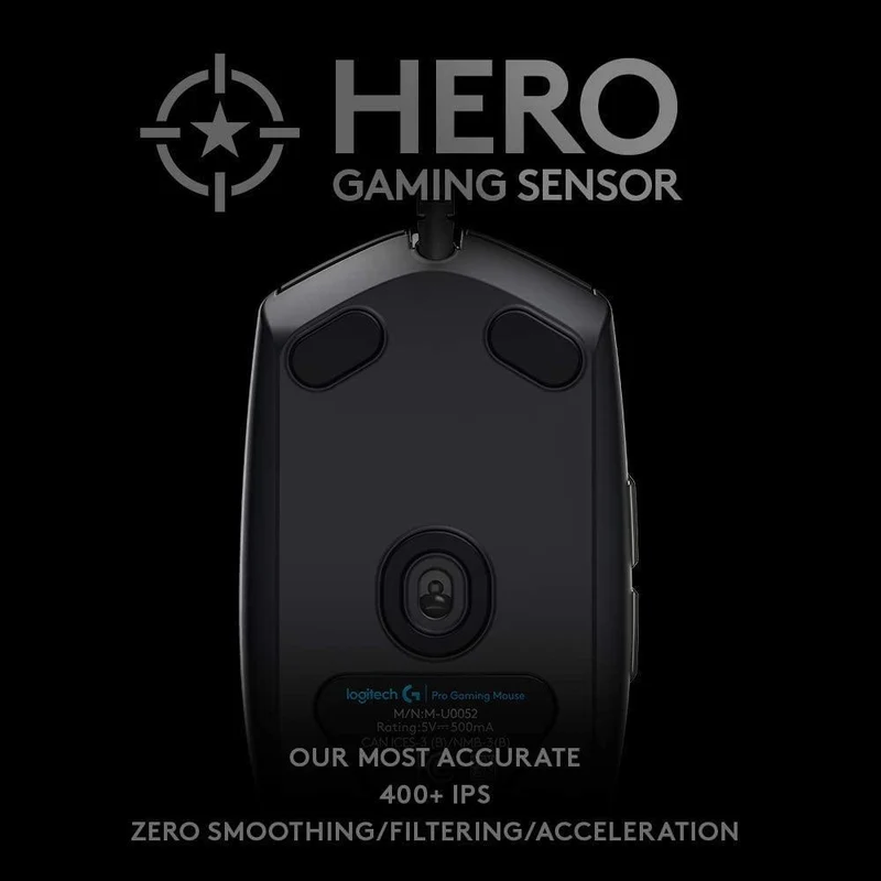 Logitech G Pro Hero Wired Gaming Mouse
