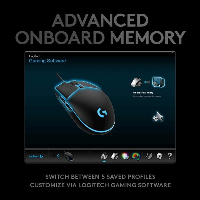 Logitech G Pro Hero Wired Gaming Mouse