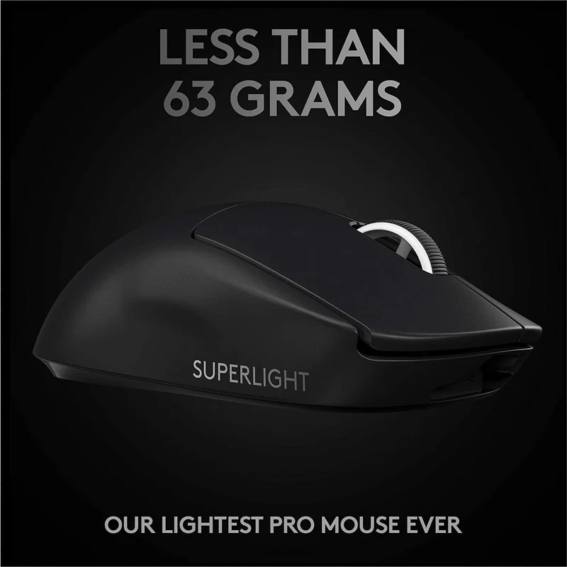 Logitech Pro X Superlight Wireless Gaming Mouse (Black)