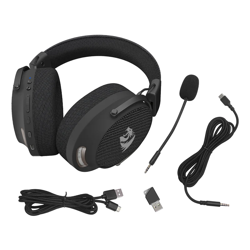 Redragon H858 Arrow Pro Carbon 4-Modes Wireless Gaming Headset (Black)