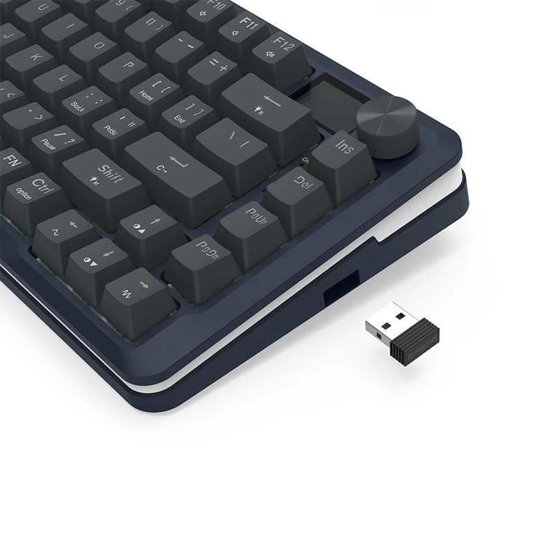 Redragon Flekact Pro Tri-Mode Gasket Mounted Mechanical Keyboard with Customizable Smart LCD Screen (K708-RGB-Pro)