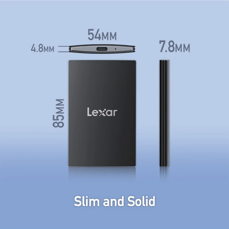 Lexar SL500 USB 3.2 Gen 2x2 Portable SSD - Up To 2000MB/s Read & 1800MB/s Write (1TB, 2TB) (LSL500X001T-RNBNG, LSL500X002T-RNBNG)