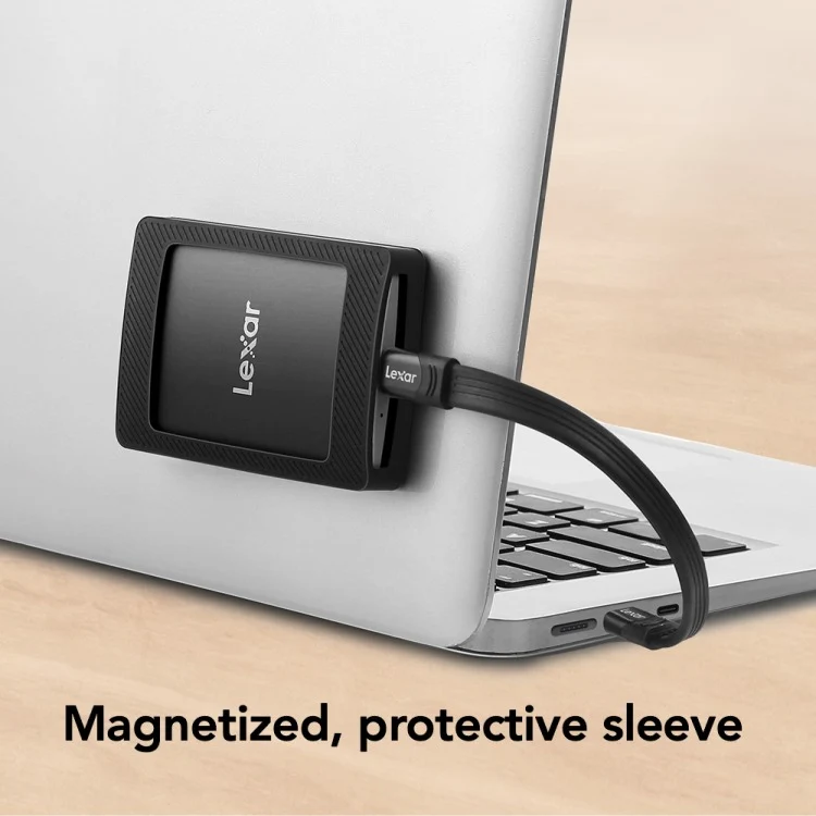 Lexar SL500 USB 3.2 Gen 2x2 Portable SSD With Magnetic Set - Up To 2000MB/s Read & 1800MB/s Write (1TB, 2TB) (LSL500M001T-RNBNG, LSL500M002T-RNBNG)