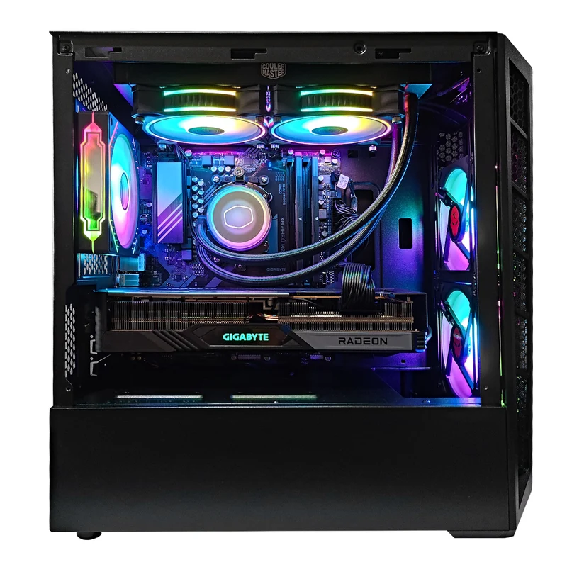 Aurora Masterbox MB320L Black Desktop Gaming PC | AMD Ryzen 5 7600X | 32GB RAM | 1TB SSD | RX 7700 XT | Windows 11 Pro