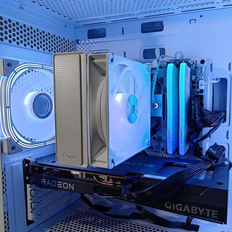 Alpha Gamma C50 White V2 Desktop Gaming PC | AMD Ryzen 5 5600 | 16GB RAM | 500GB SSD | RX 6600 | Windows 11 Pro