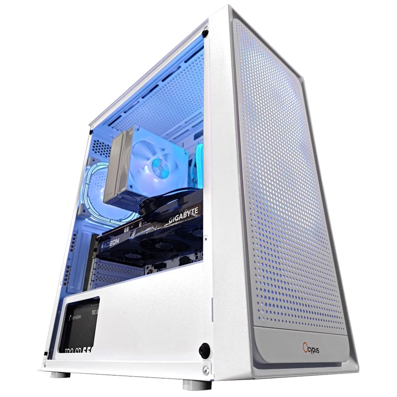 Alpha Gamma C50 White V2 Desktop Gaming PC | AMD Ryzen 5 5600 | 16GB RAM | 500GB SSD | RX 6600 | Windows 11 Pro