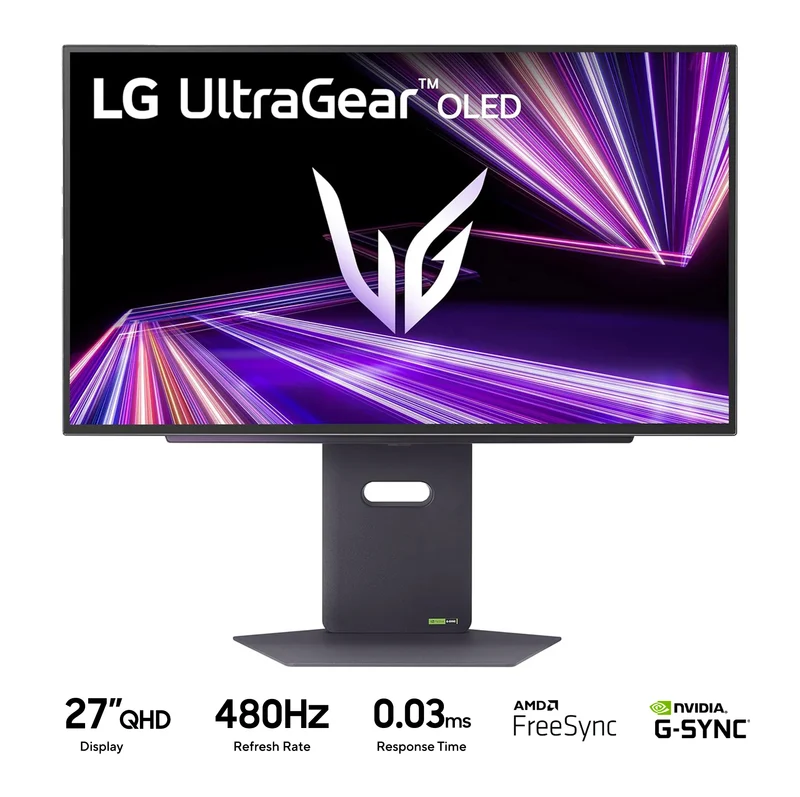 LG UltraGear OLED 27GX790A-B 27" QHD (2560x1440) 480Hz 0.03ms G-Sync Compatible DisplayPort 2.1 Gaming Monitor
