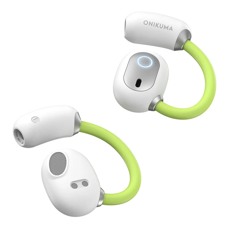 Onikuma T25 Wireless Earphones (White, Black)