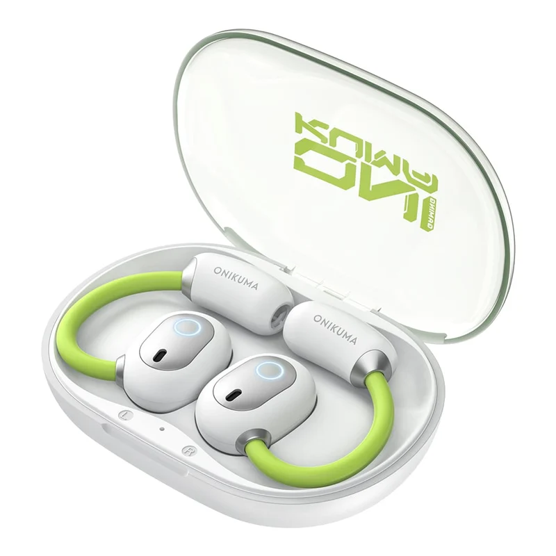 Onikuma T25 Wireless Earphones (White, Black)