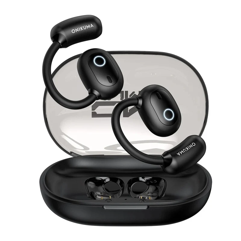 Onikuma T25 Wireless Earphones (White, Black)