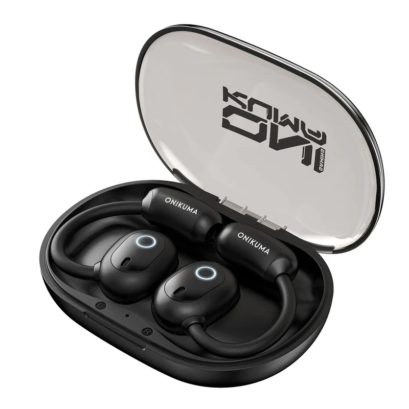 Onikuma T25 Wireless Earphones (White, Black)