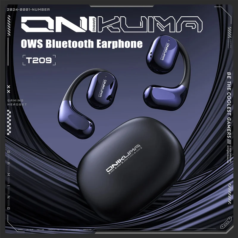 Onikuma T209 Wireless Earphones (Black)