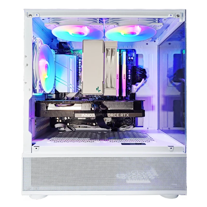 Alpha Reyna White Desktop Gaming PC | AMD Ryzen 5 5500 | 16 GB RAM | 512 GB SSD | RTX 4060 | Windows 11 Pro