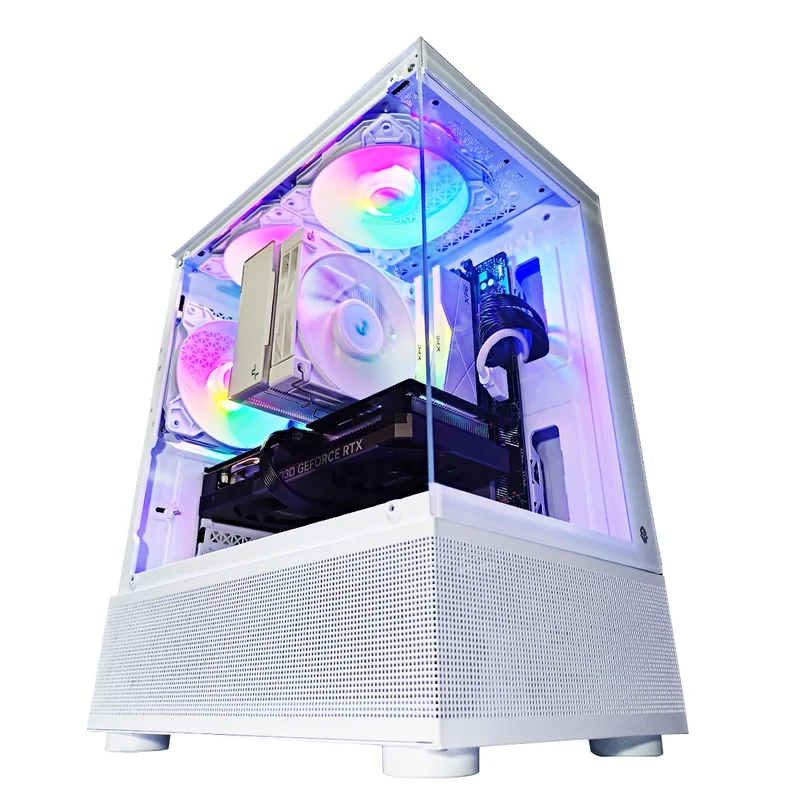 Alpha Reyna White Desktop Gaming PC | AMD Ryzen 5 5500 | 16 GB RAM | 512 GB SSD | RTX 4060 | Windows 11 Pro