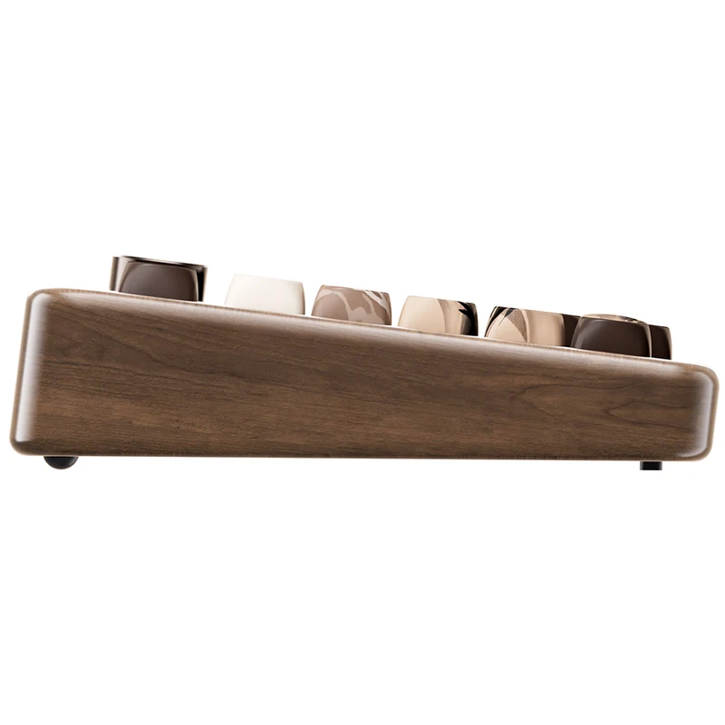Akko MU02 Mountain Seclusion Walnut Wood Case Multi-Mode RGB Hot-Swappable Mechanical Keyboard (Akko Rosewood Switch)