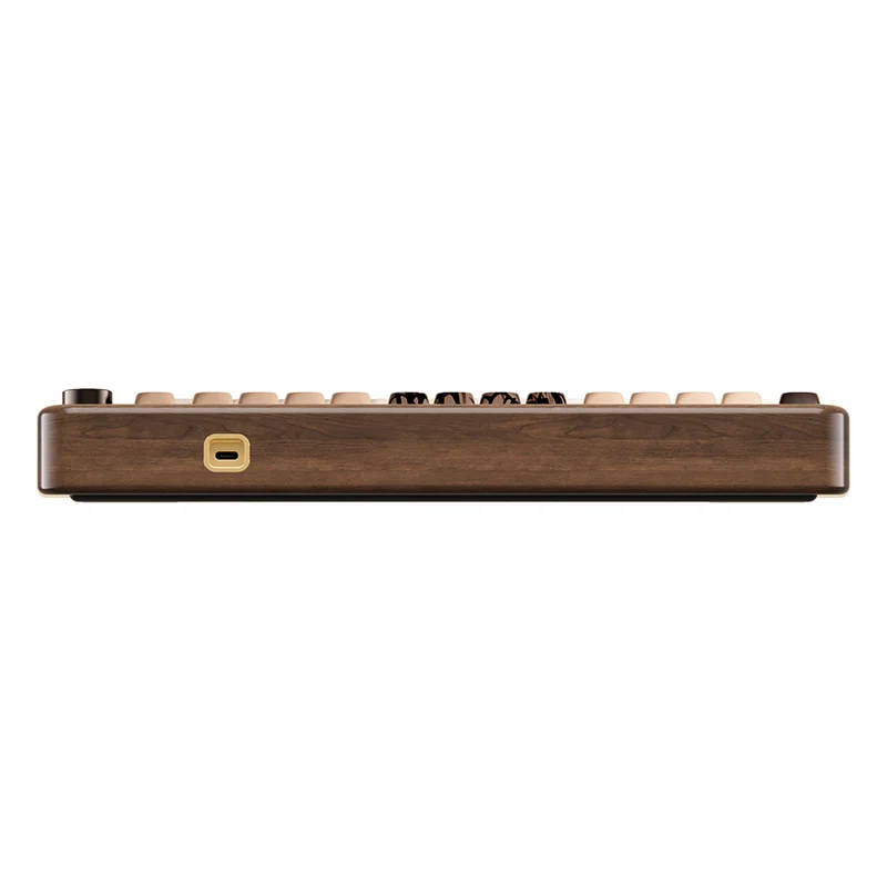 Akko MU02 Mountain Seclusion Walnut Wood Case Multi-Mode RGB Hot-Swappable Mechanical Keyboard (Akko Rosewood Switch)