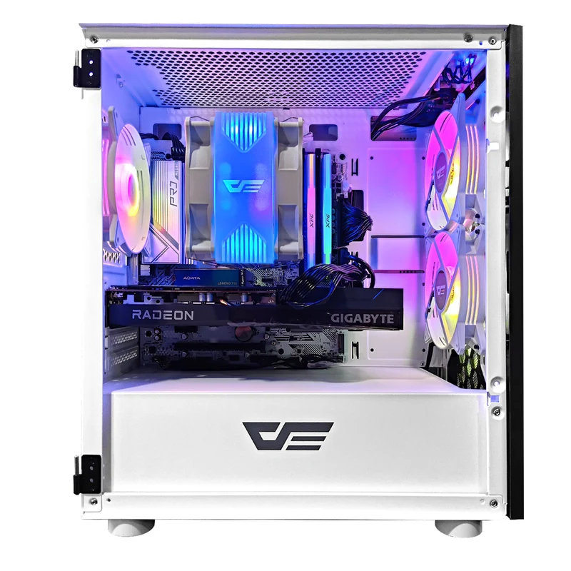 Alpha DLM 21 White Desktop Gaming PC | AMD Ryzen 5 5600 | 16GB RAM | 512GB SSD | RX 6600 | Windows 11 Pro